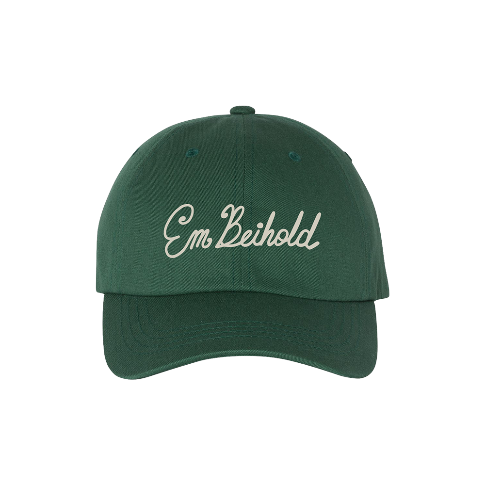 Em Beihold Embroidered Green Hat