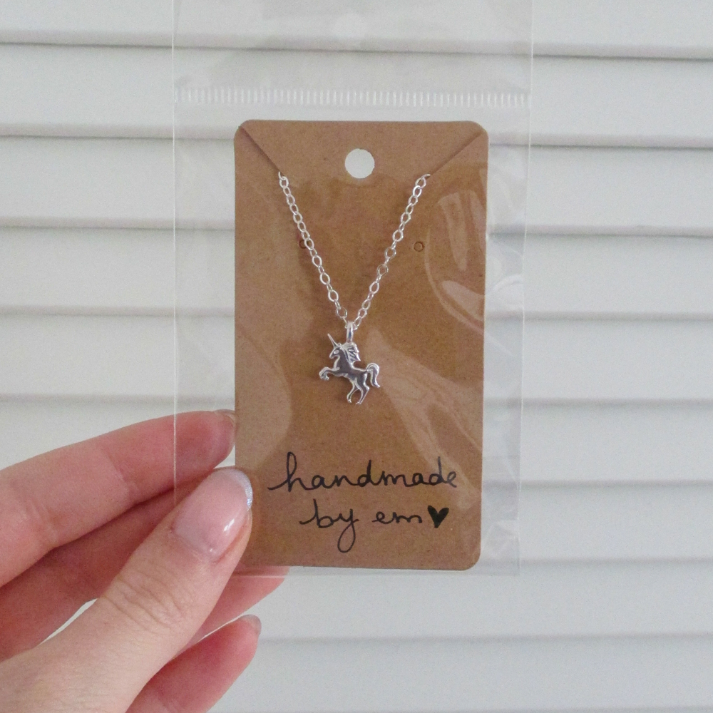Unicorn Necklace Handmade by Em
